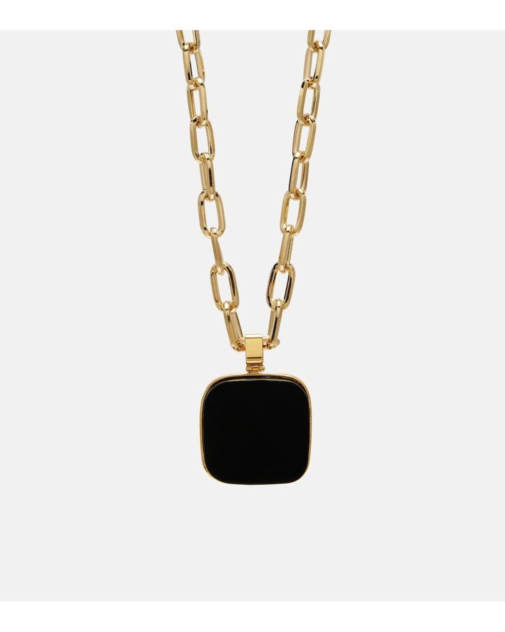 LaDoubleJ White Onyx Pendant Necklace