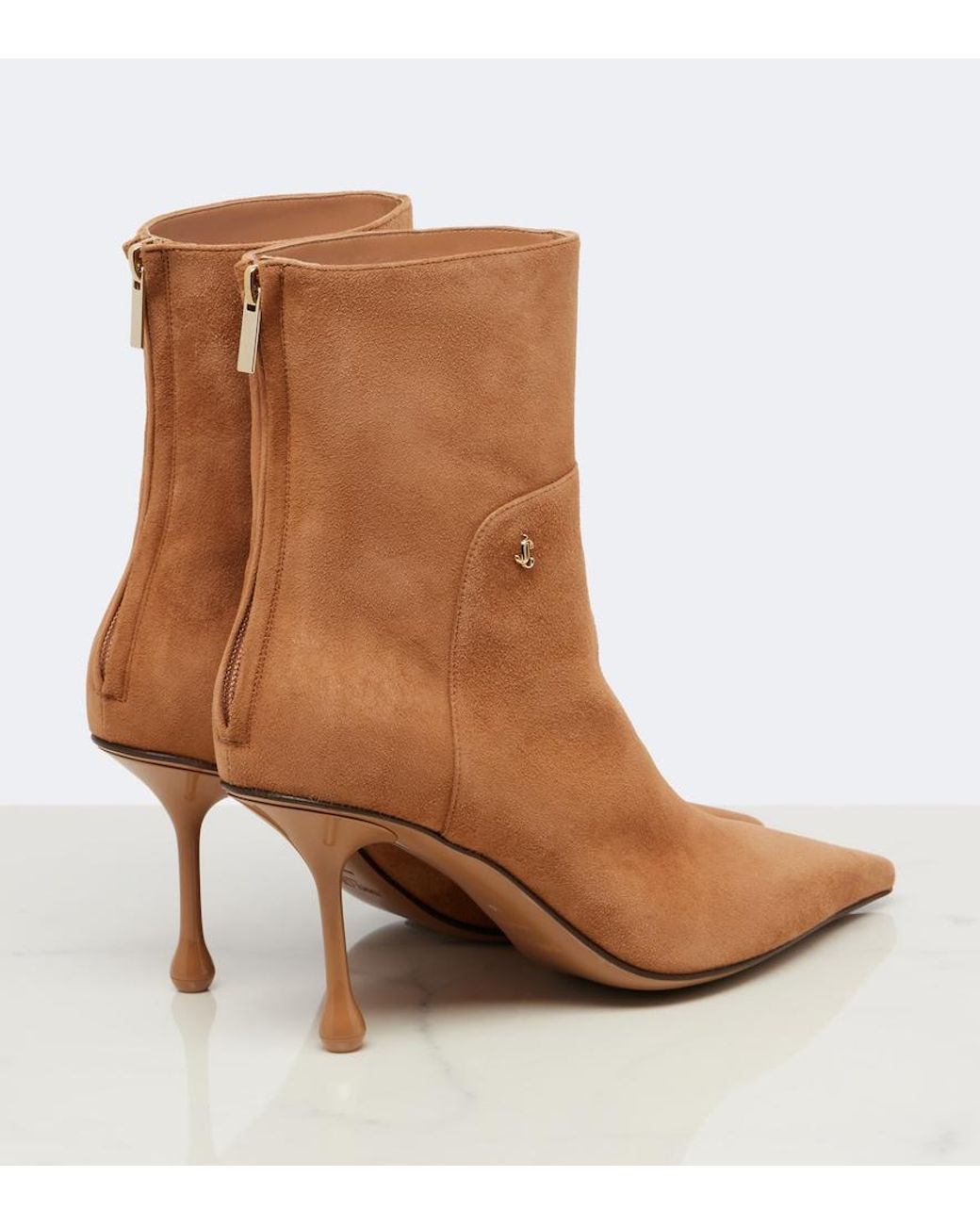 Jimmy Choo Brown Cycas Suede Ankle Boots