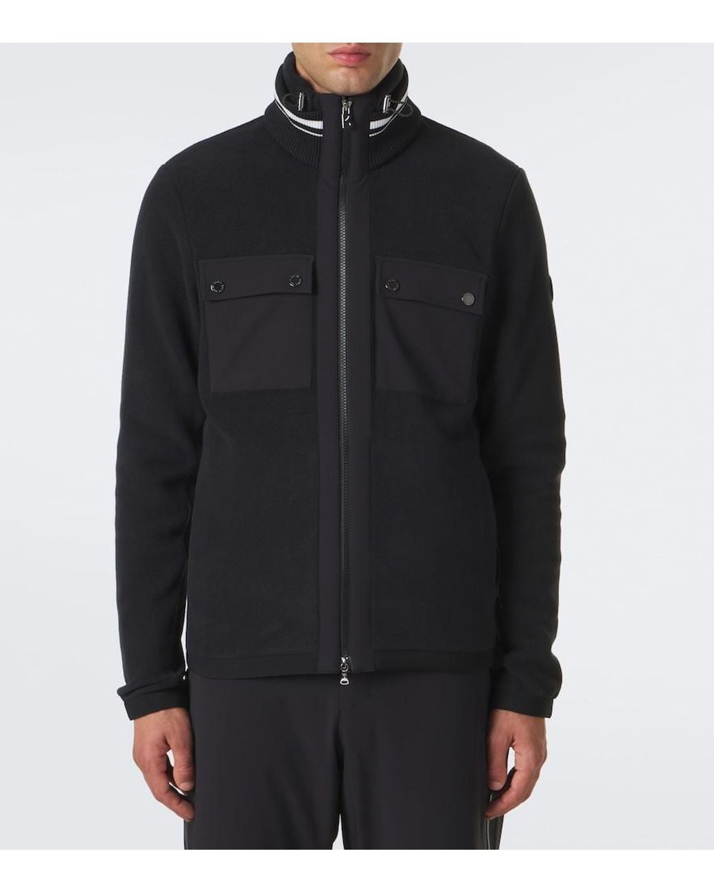 Bogner Black Gaston Fleece Ski Jacket for men