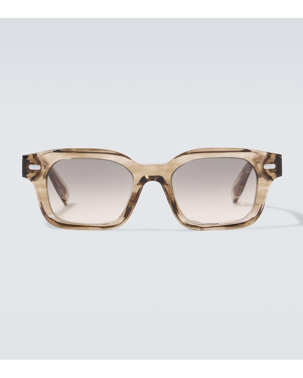 Brunello Cucinelli Eckige Sonnenbrille Jared in Brown für Herren