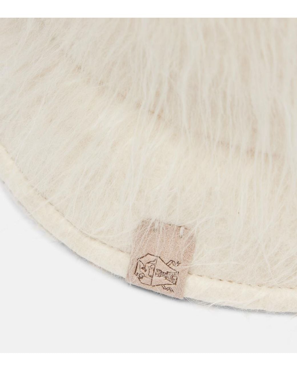Brunello Cucinelli Natural Alpaca-Blend Bucket Hat