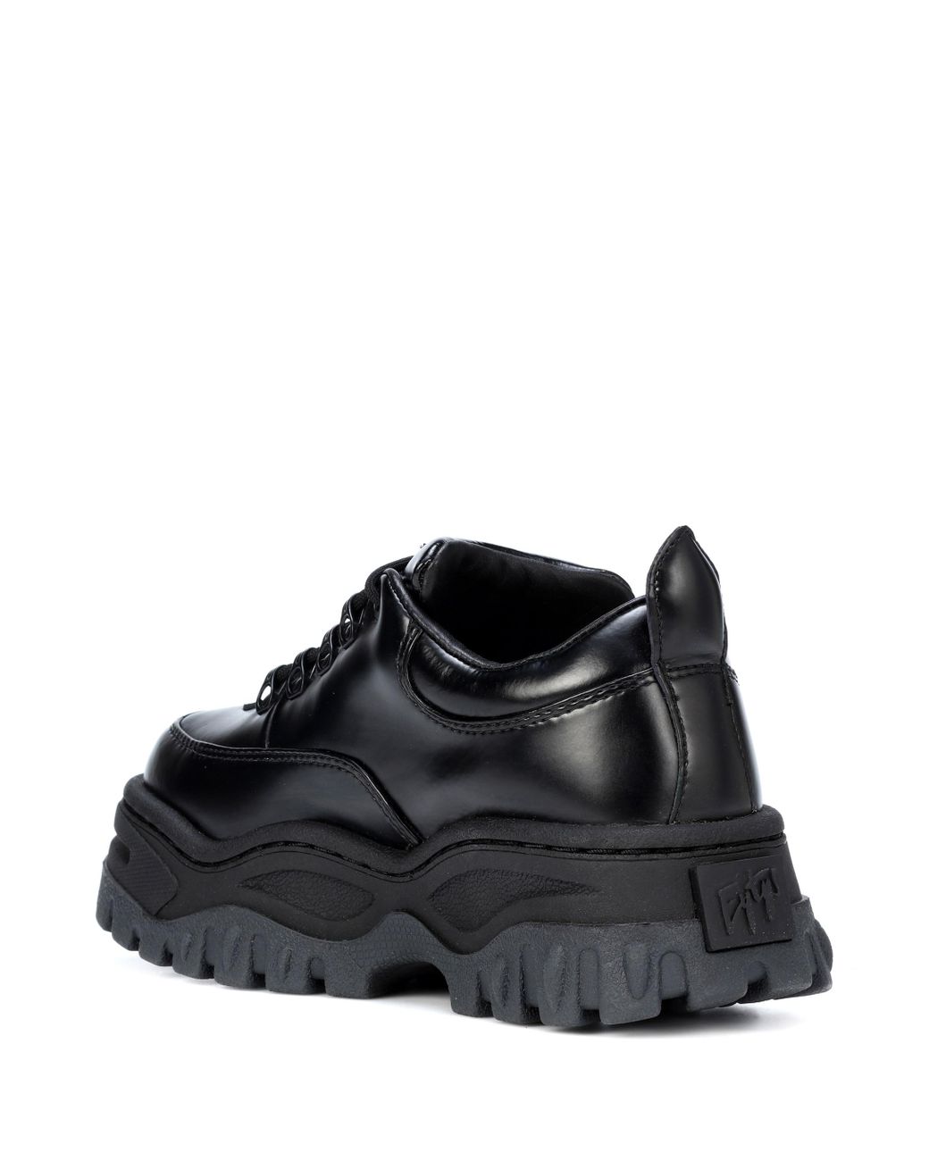 Eytys Angel Platform Leather Sneakers in Black | Lyst