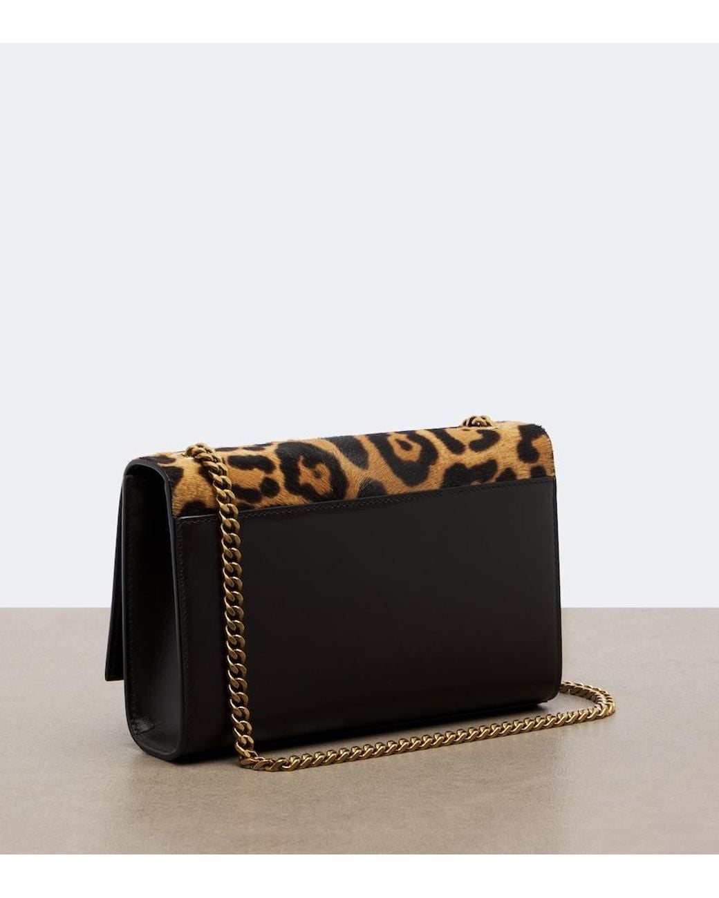 Saint Laurent Brown Kate Small Calf Hair Crossbody Bag