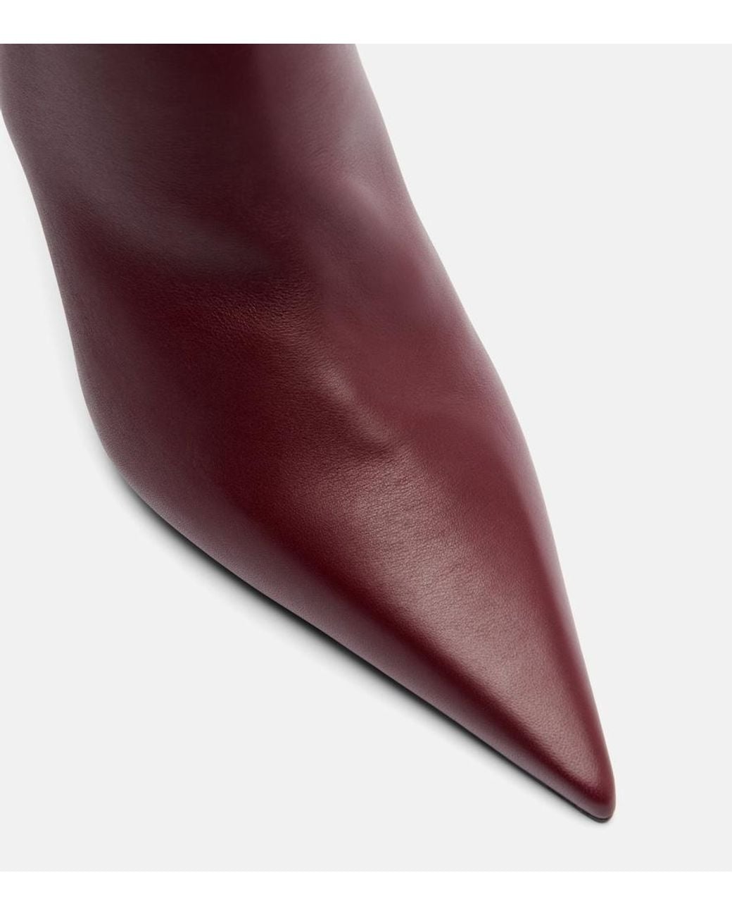 AMINA MUADDI Purple Barbara 90 Leather Ankle Boots