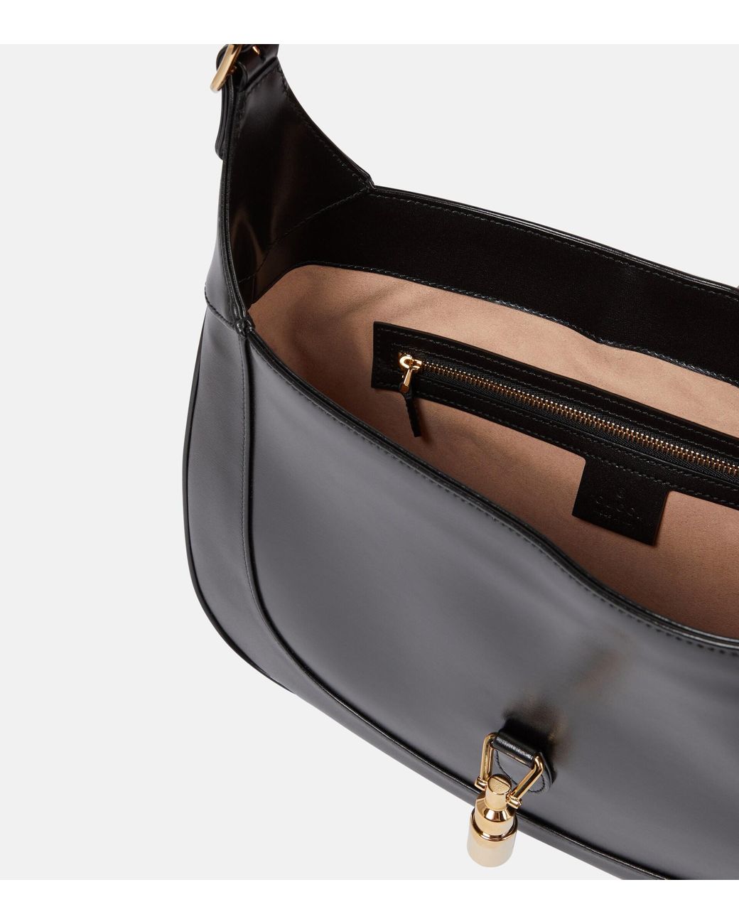 Jackie 1961 Medium Leather Shoulder Bag in Black - Gucci