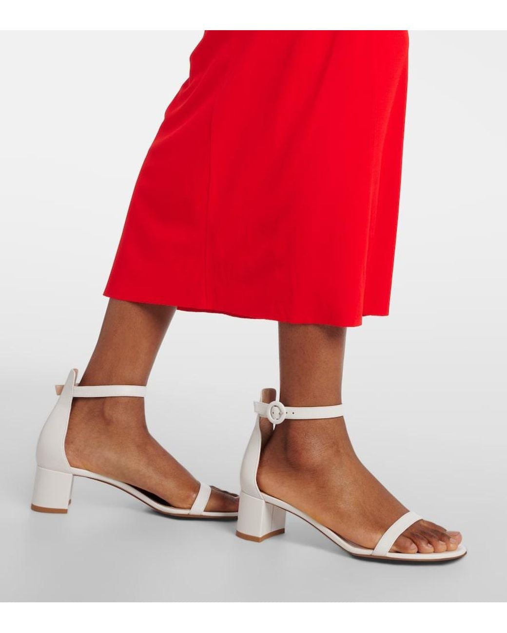 Gianvito Rossi White Gaeta 45 Leather Sandals