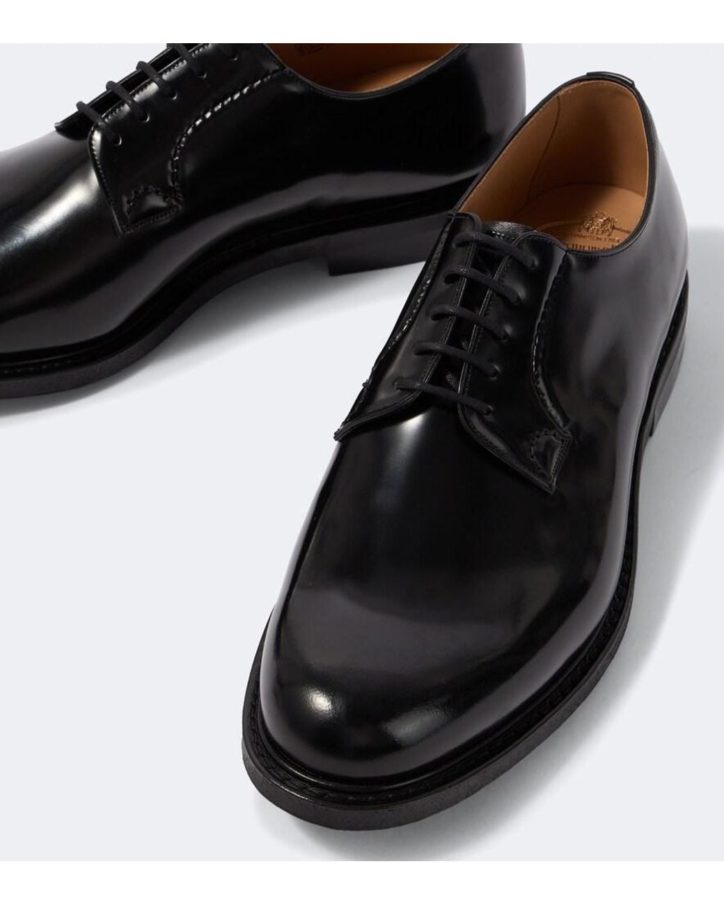 Church's Black Shannon 2.0 Patent Leather Derby Shoes for men