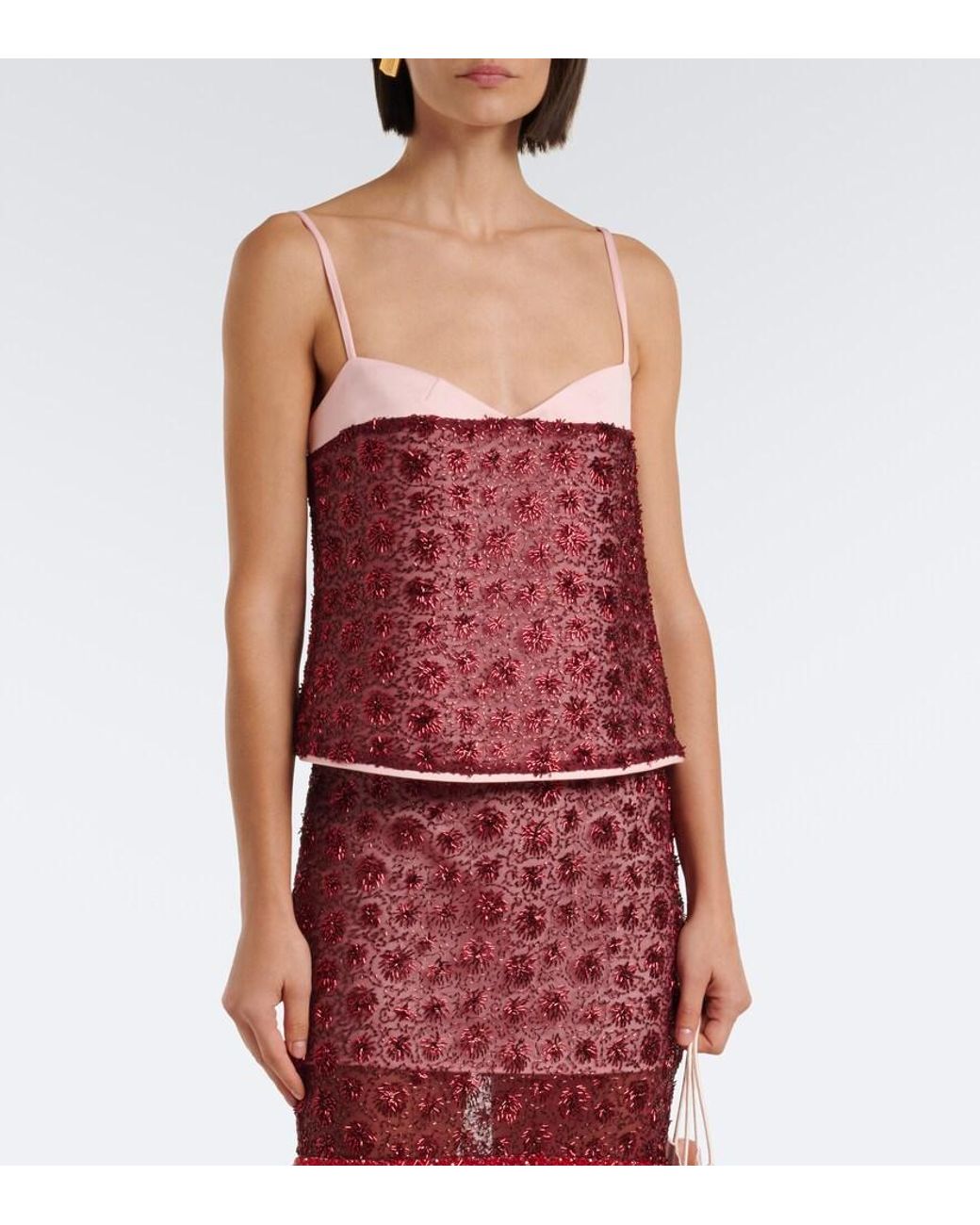 Posse Red Sofia Beaded Top
