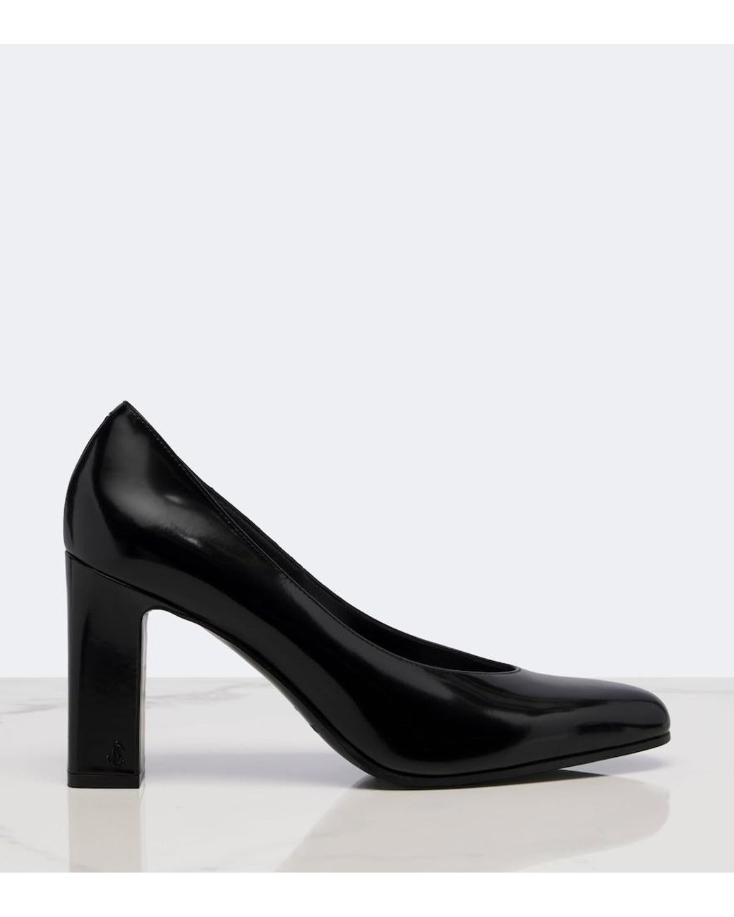 Jimmy Choo Black Eyla Leather Pumps
