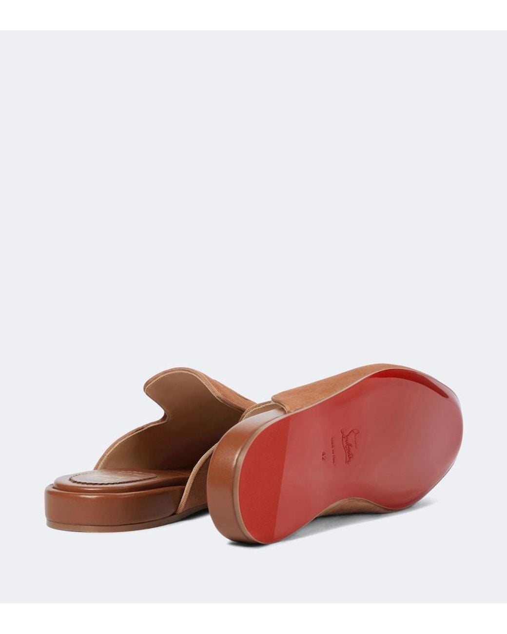 Christian Louboutin Brown Coolito Flat Mules for men