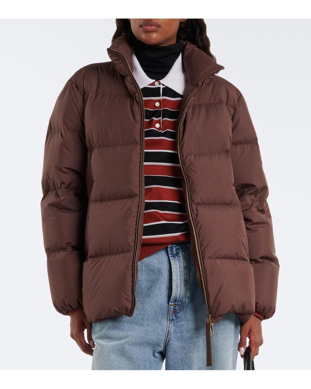 Moncler Brown Vivantesse Down Jacket