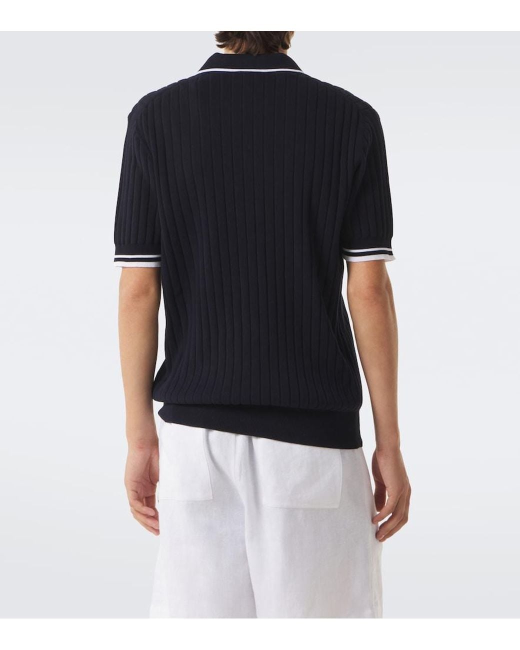 Dolce & Gabbana Black Dg Cotton Polo Shirt for men