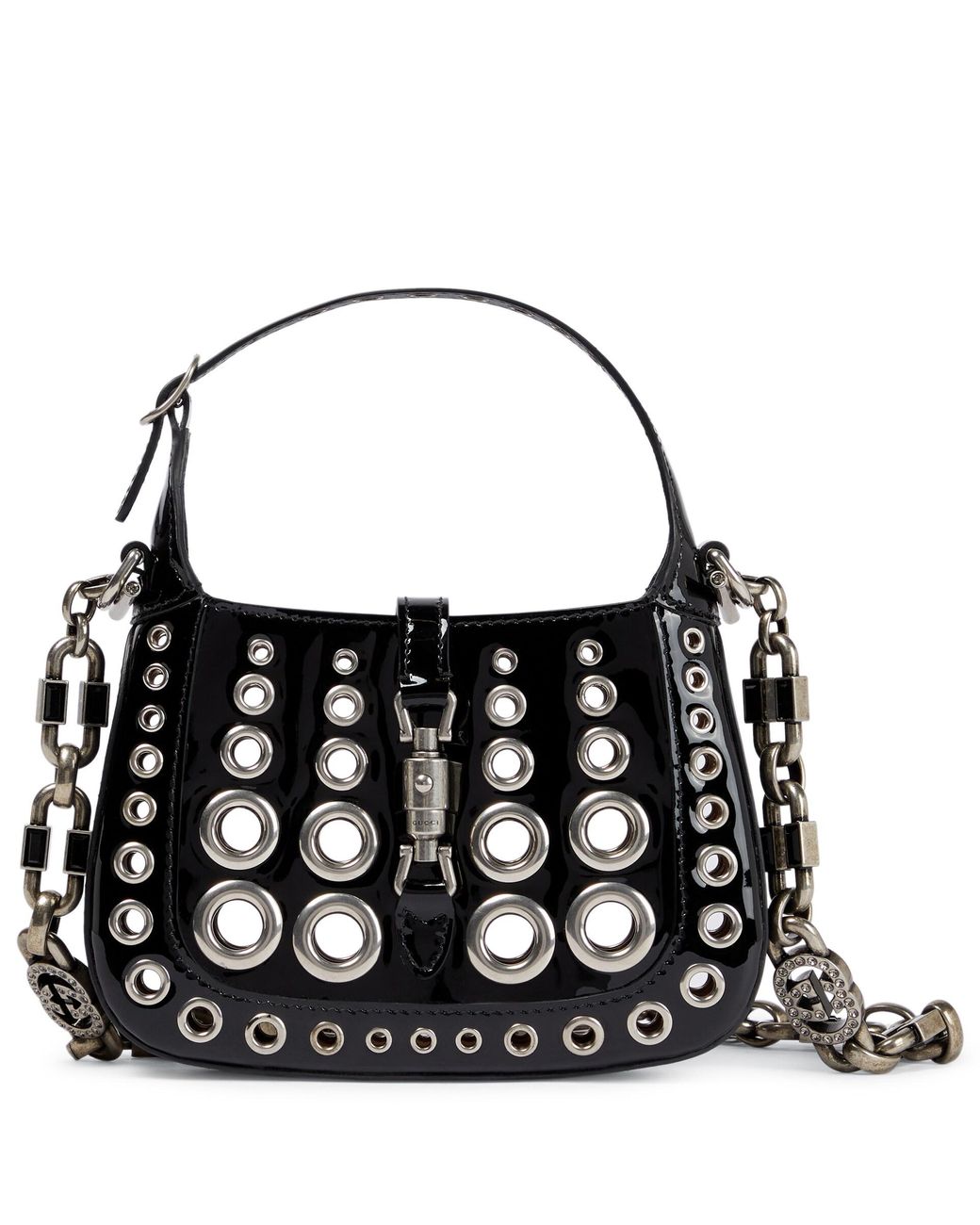 Gucci Jackie 1961 Embellished Leather Shoulder Bag In Black Lyst gucci-jackie-1961-embellished-leather-shoulder-bag-in-black-lyst