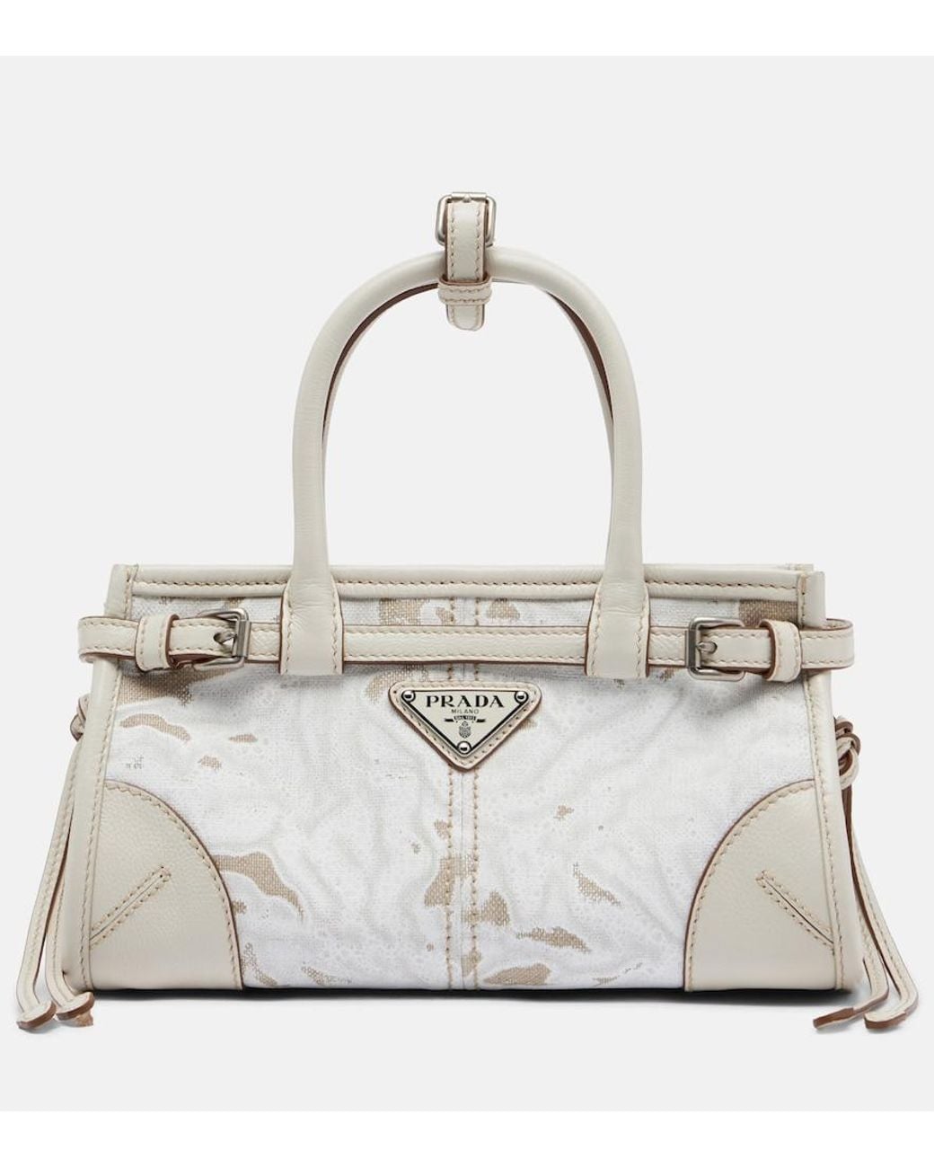 Borsa Bonnie Small di Prada in White