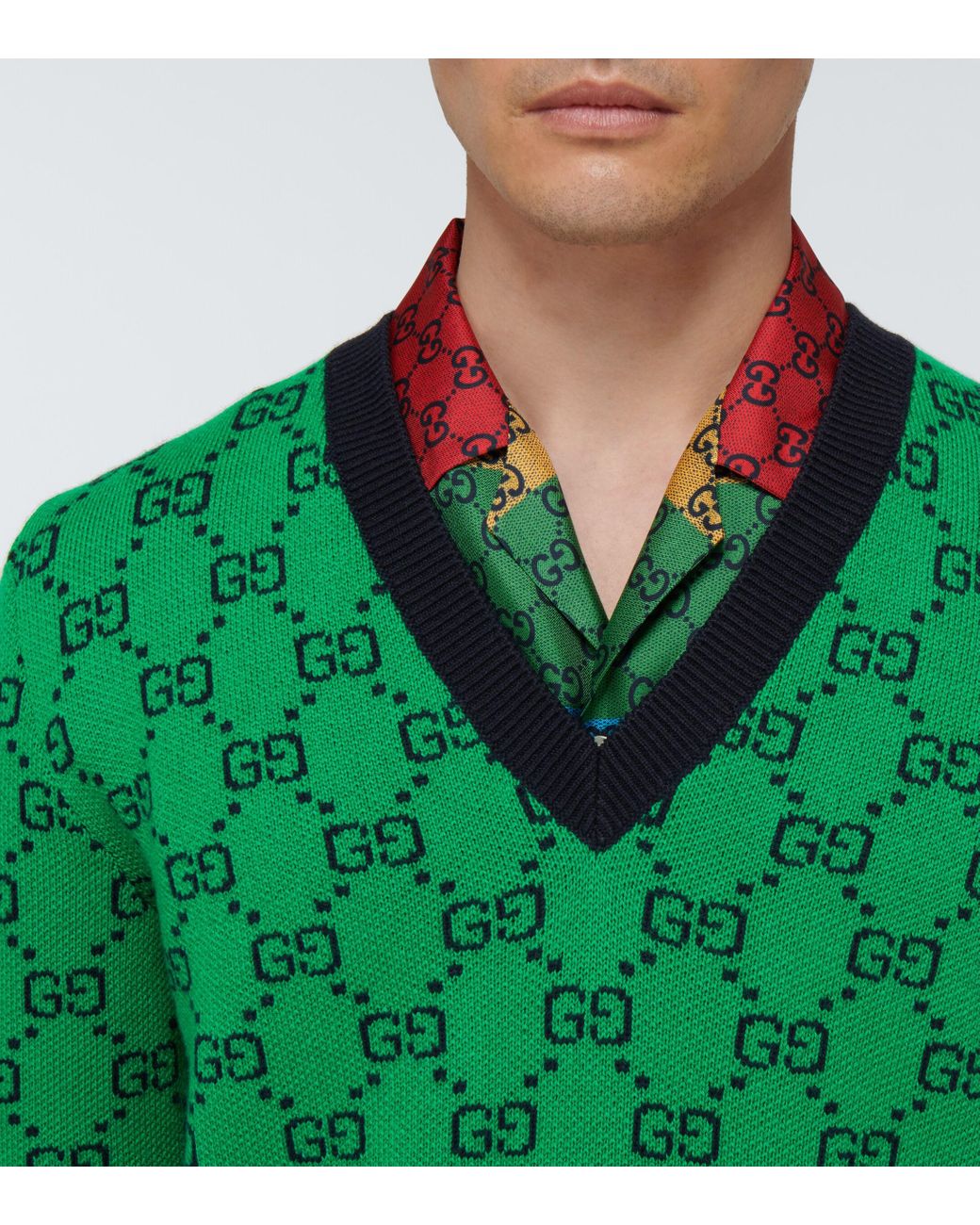 Gucci sweater v neck deals