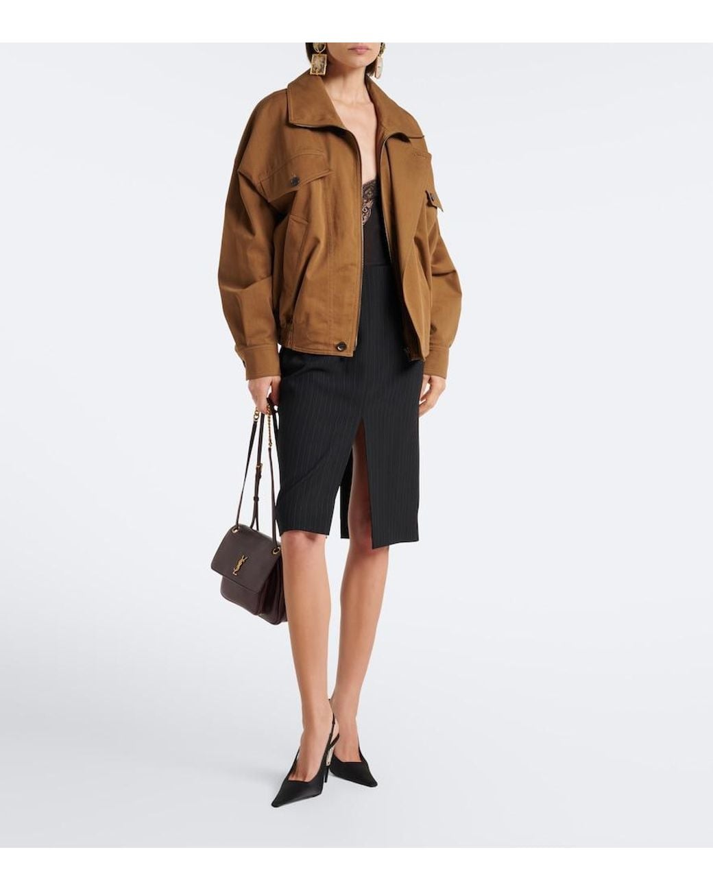 Saint Laurent Purple Niki Cassandre Leather Shoulder Bag