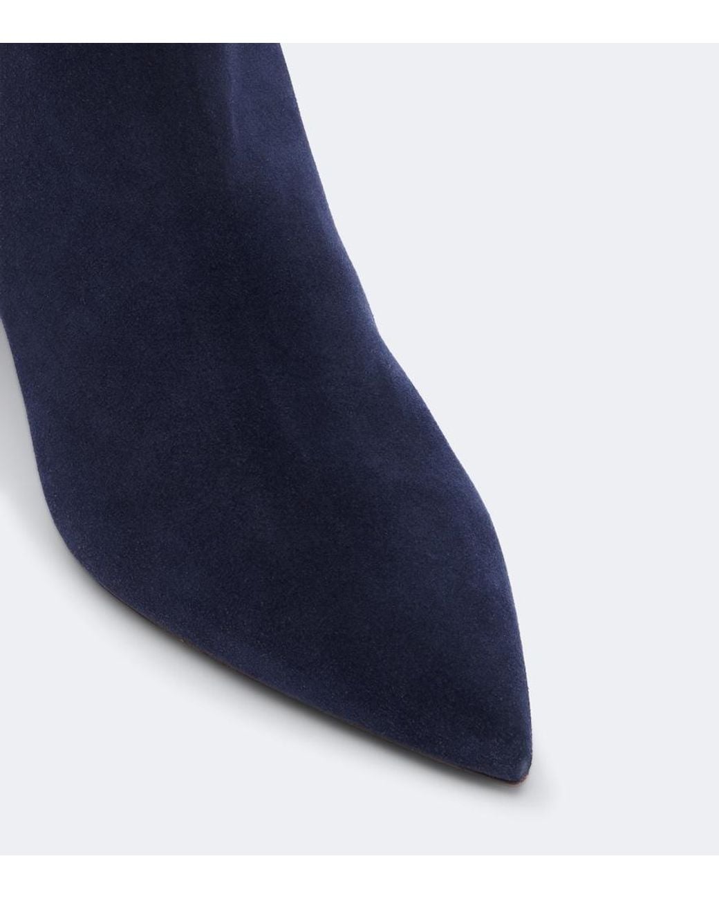 Paris Texas Blue Anja Suede Ankle Boots