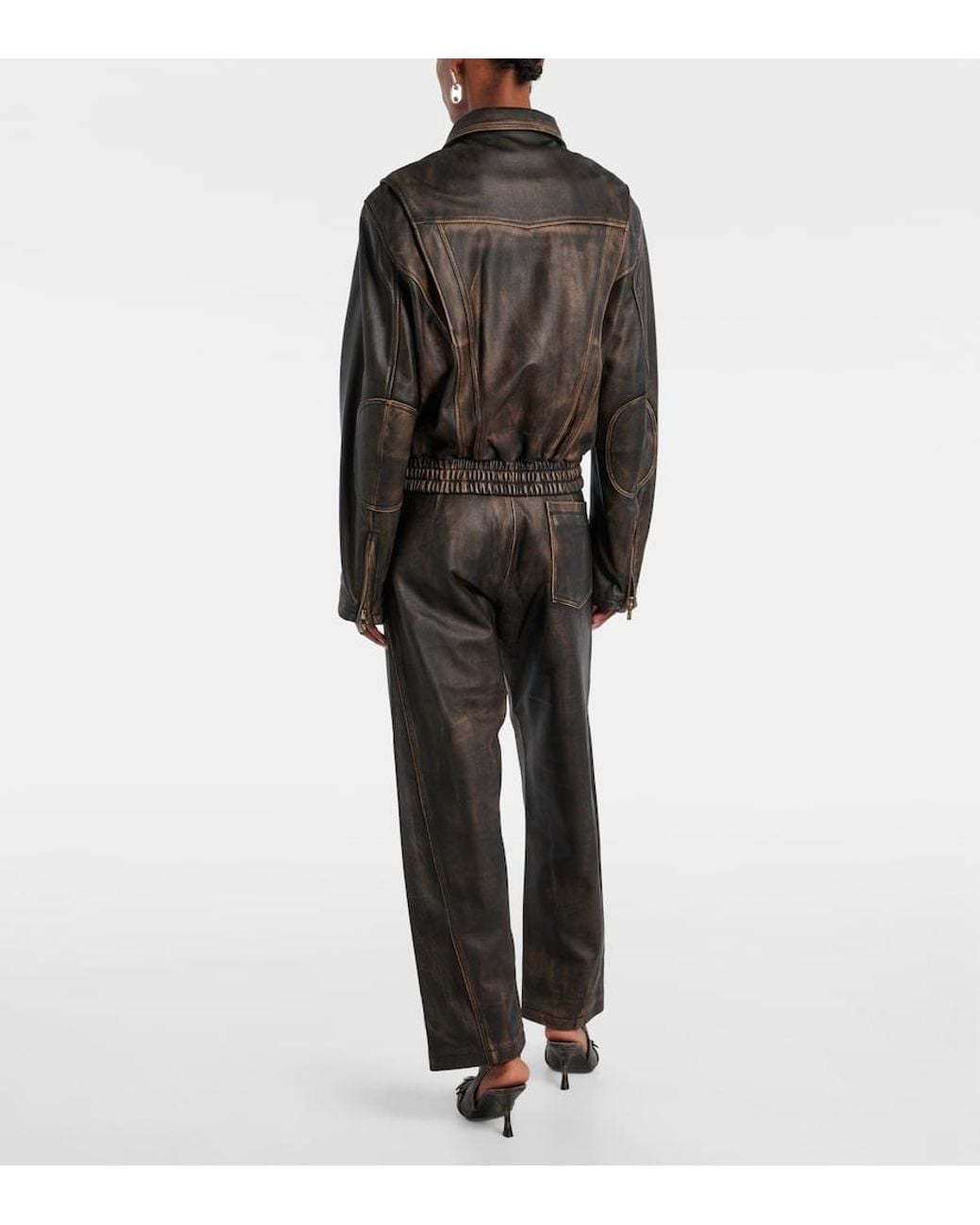 Chaqueta De Piel JACQUES WEI de color Black