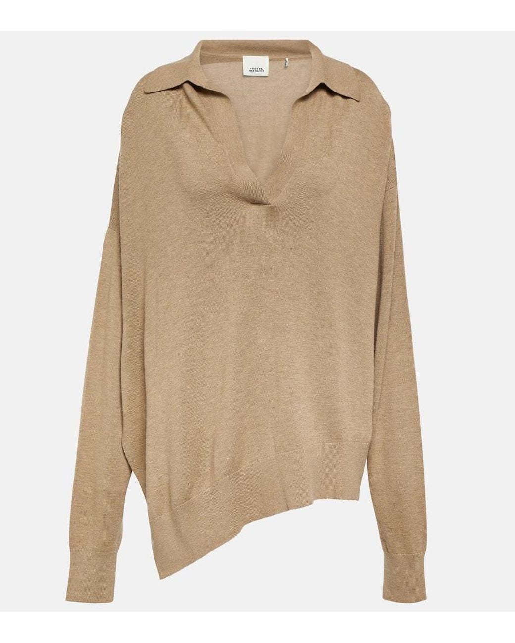 Isabel Marant Natural Giliane Wool-Blend Jersey Sweater