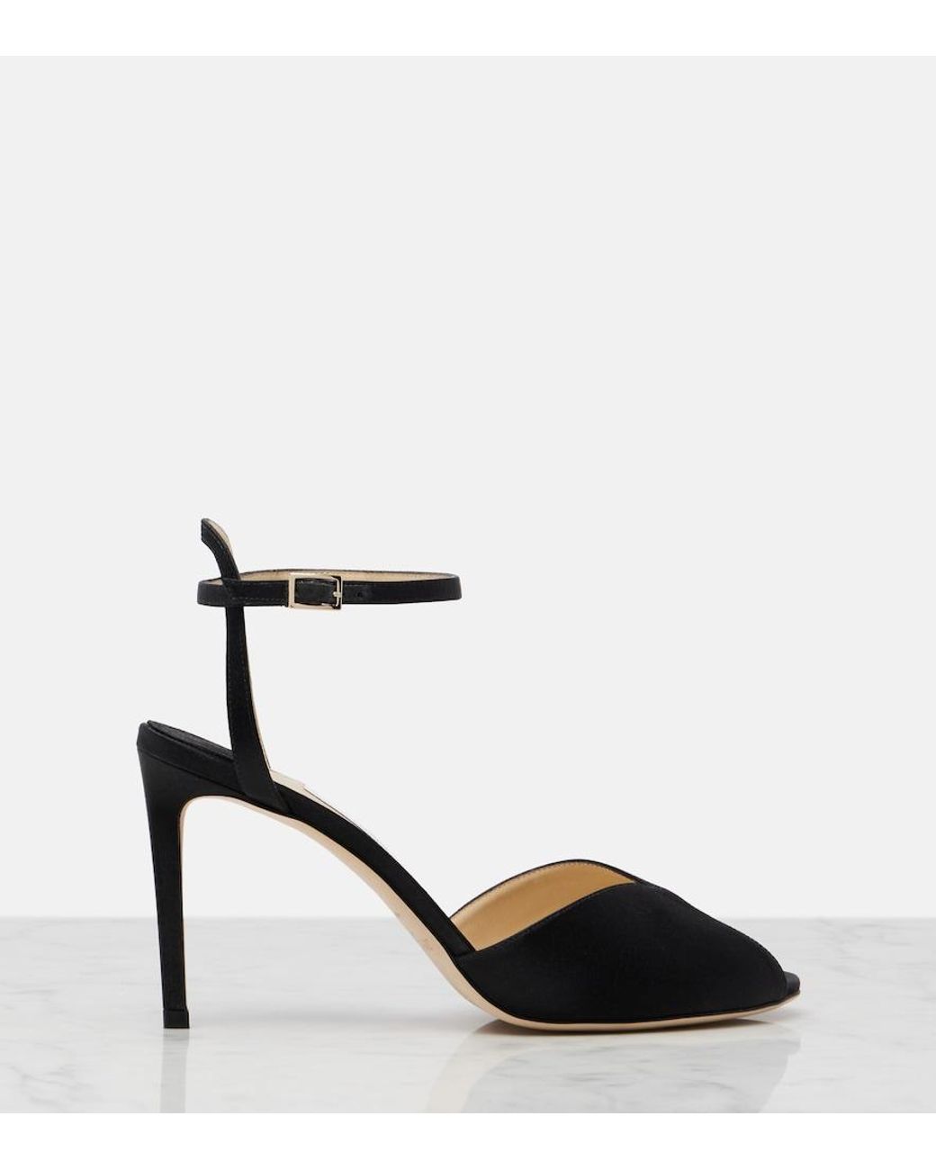 Jimmy Choo Blue Sacora Suede Sandals