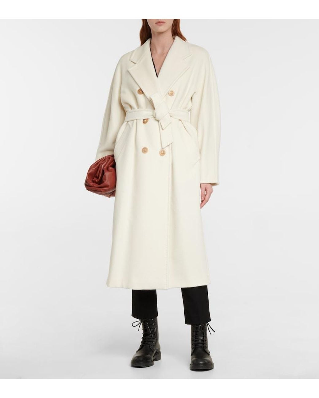 Max Mara Natural Madame Wool And Cashmere Coat