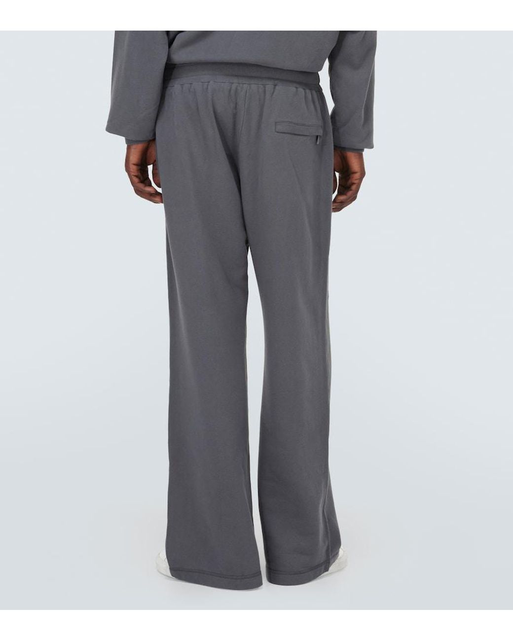 Dolce & Gabbana Gray Cotton Jersey Sweatpants for men