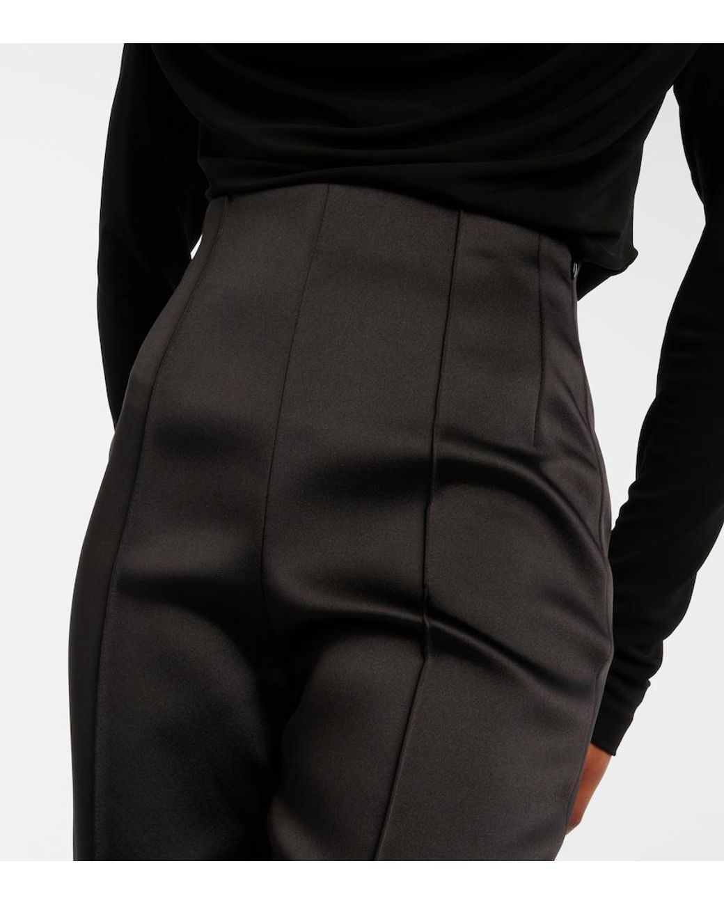 Wardrobe NYC Black High-Rise Tapered Pants