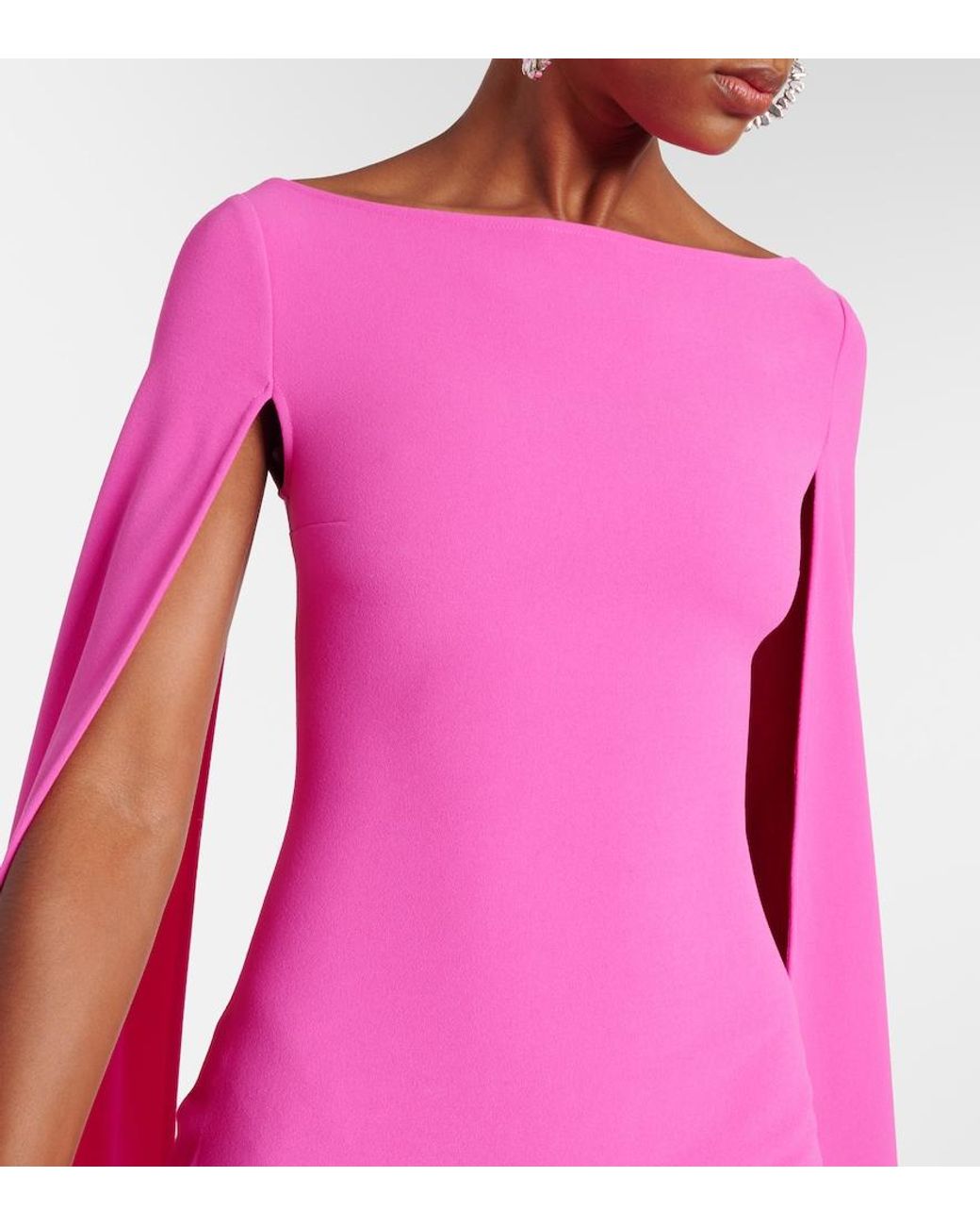 Solace London Pink Sadie Crepe Gown