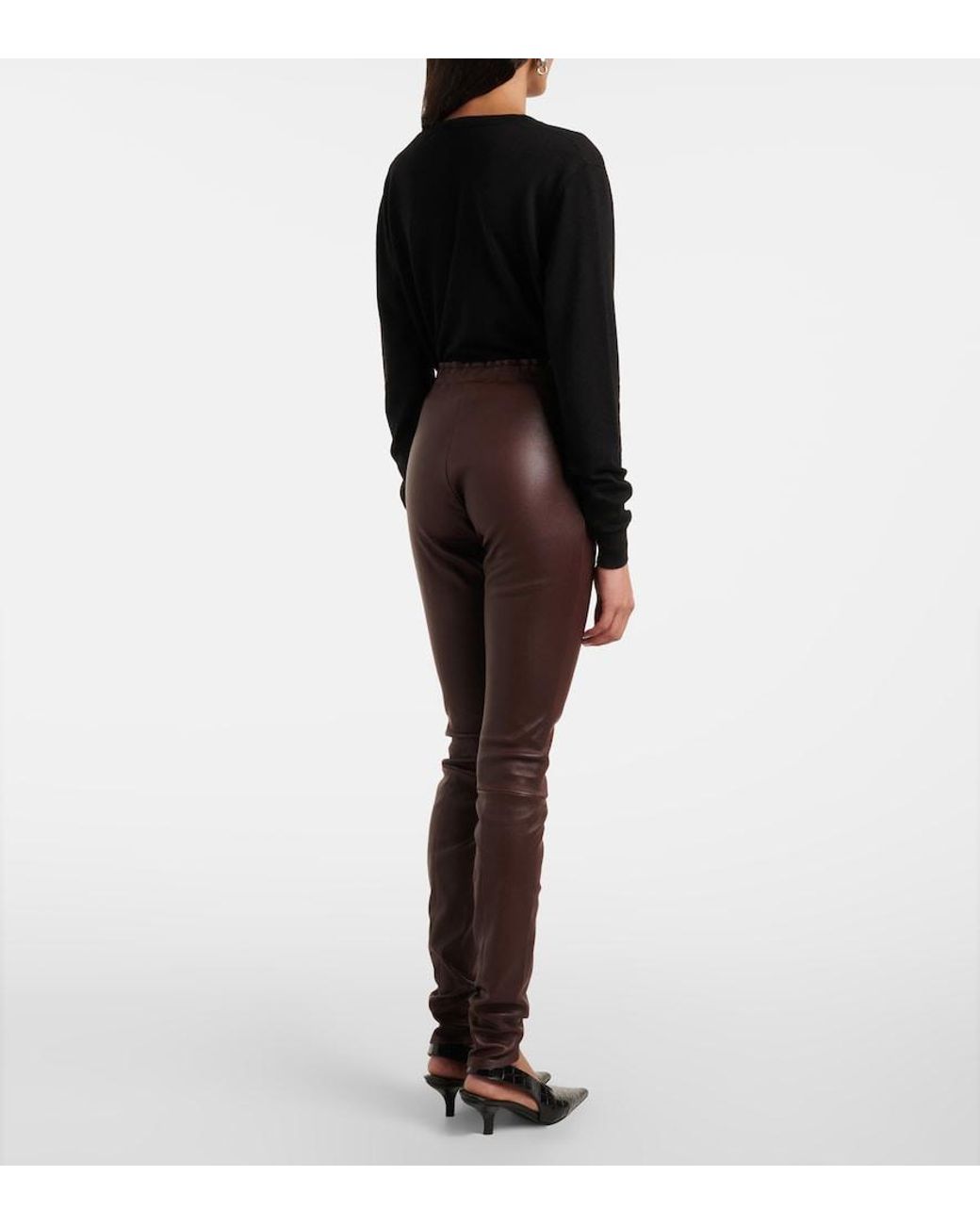 Stouls Brown Carolyn Leather Pants