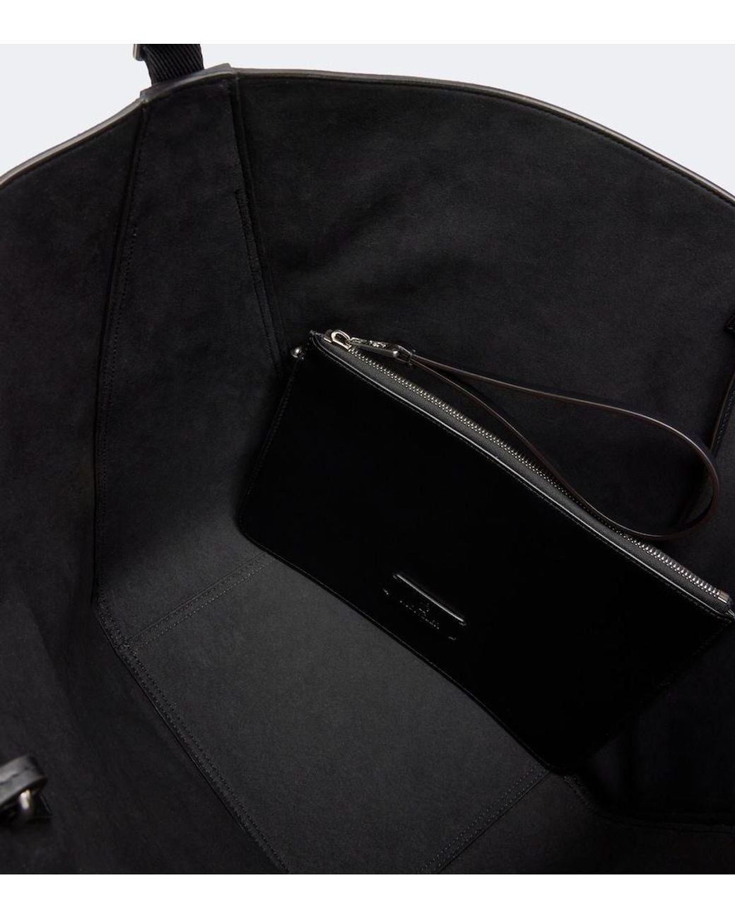 Moncler Black Carlo Suede Shoulder Bag