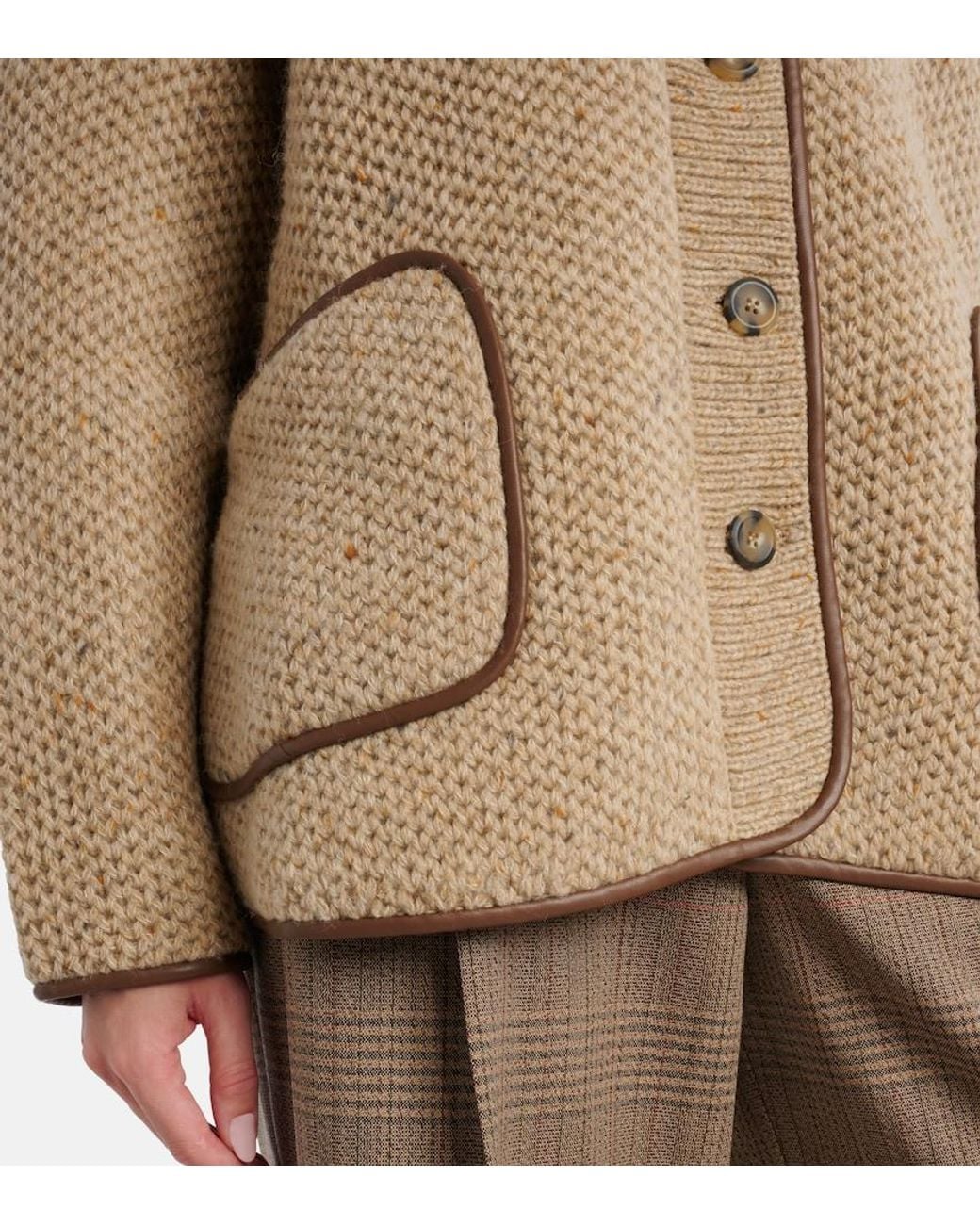 Altuzarra Natural Medrano Wool-Blend Jacket