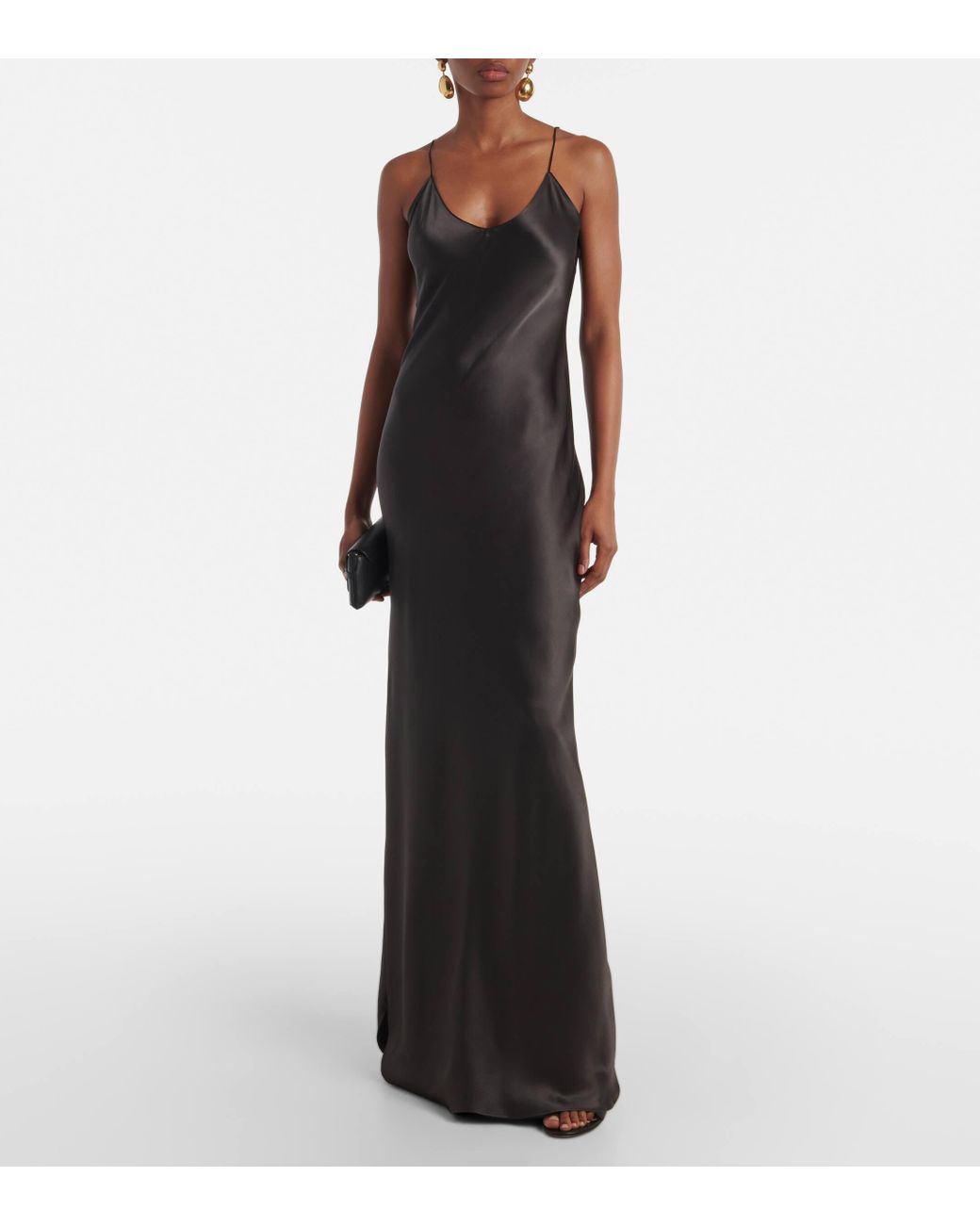 Nili Lotan Silk Slip Dress in Green Lyst UK