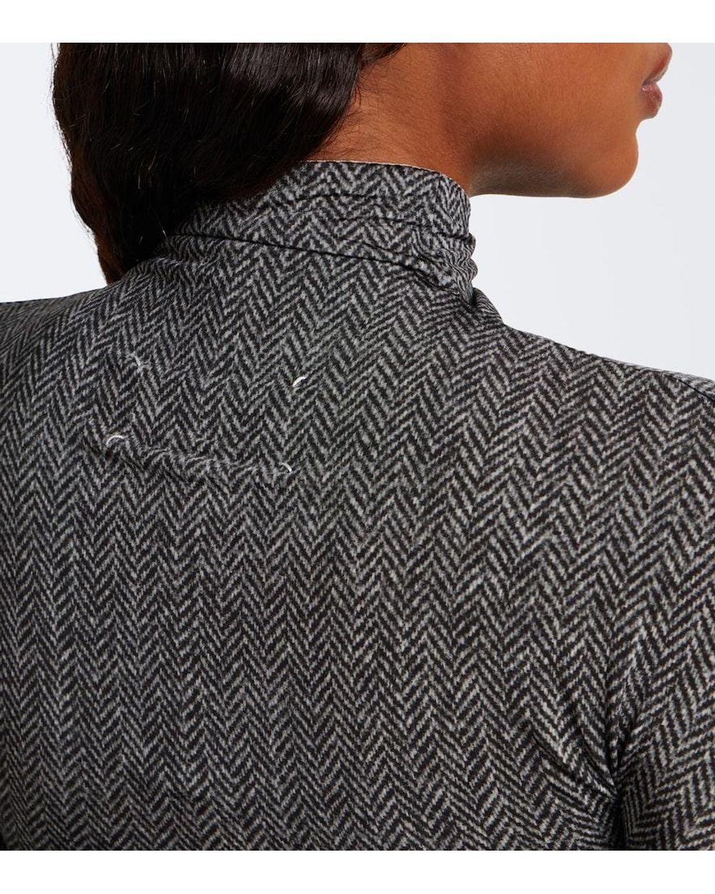 Maison Margiela Gray Printed Jersey Bodysuit