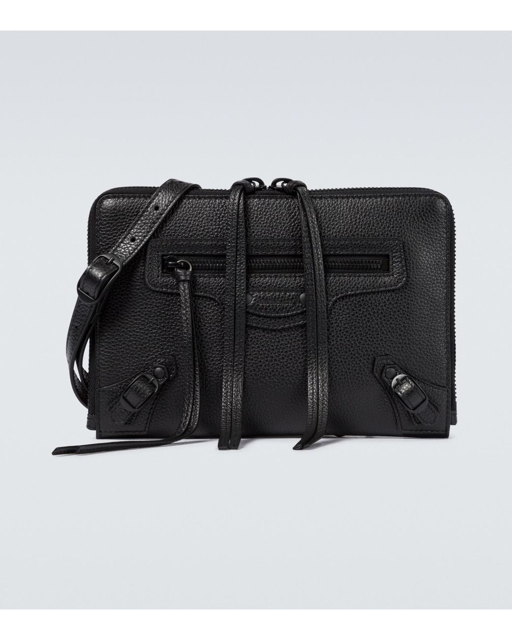 Balenciaga Neo Classic Small Pouch With Strap in Black for Men | Lyst  Australia