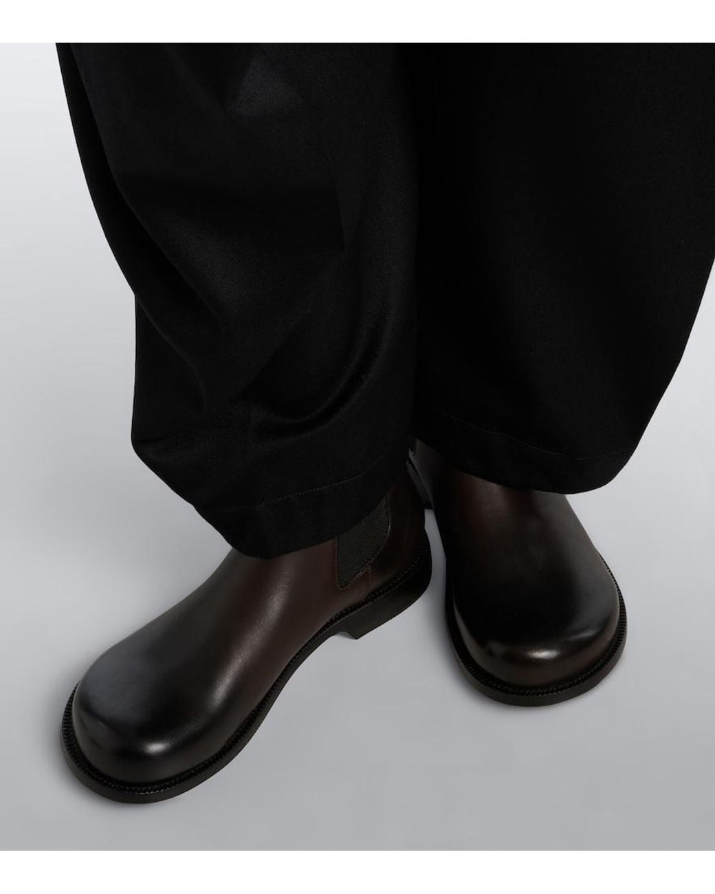 J.W. Anderson Black Leather Chelsea Boots