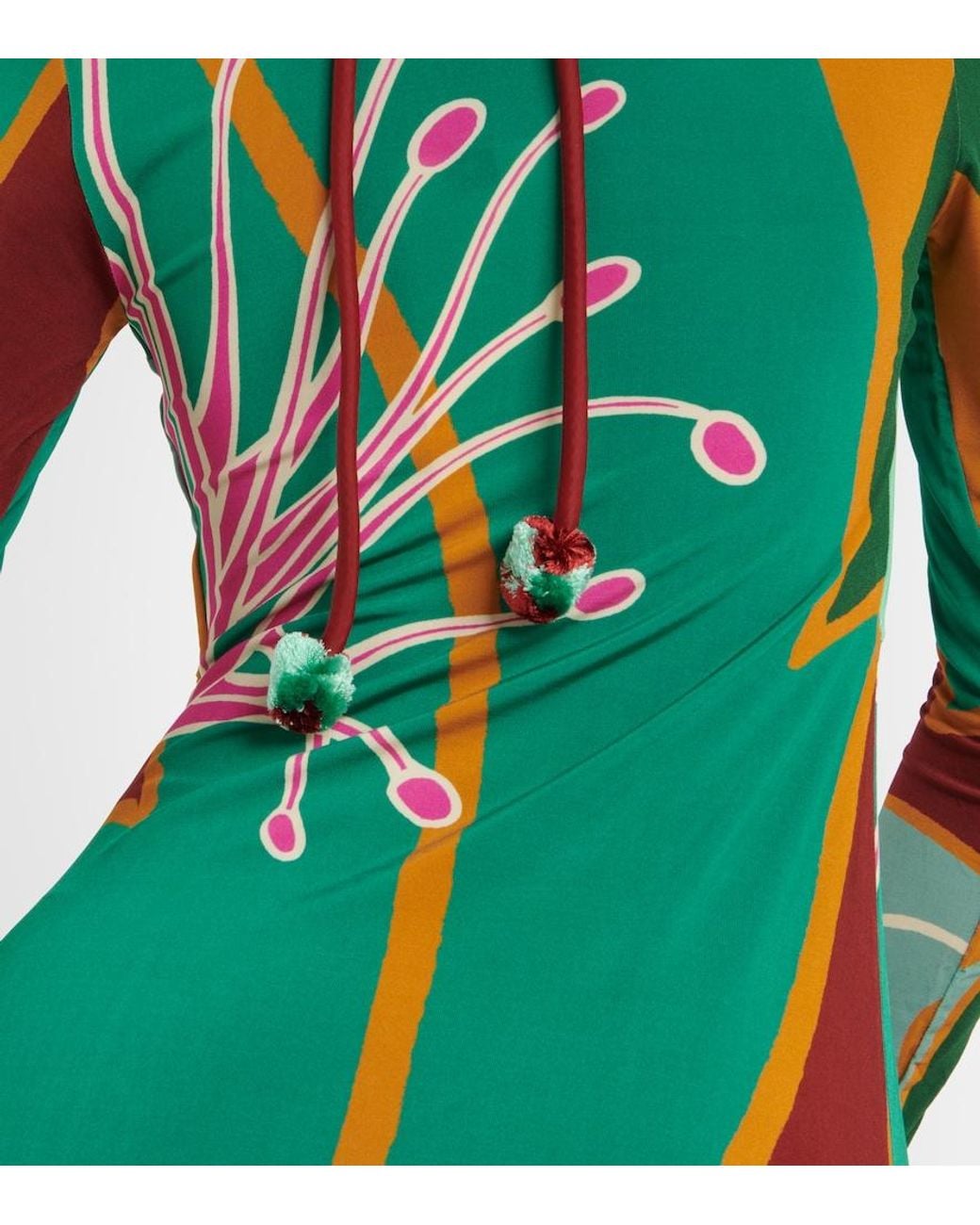 Johanna Ortiz Multicolor Printed Maxi Dress