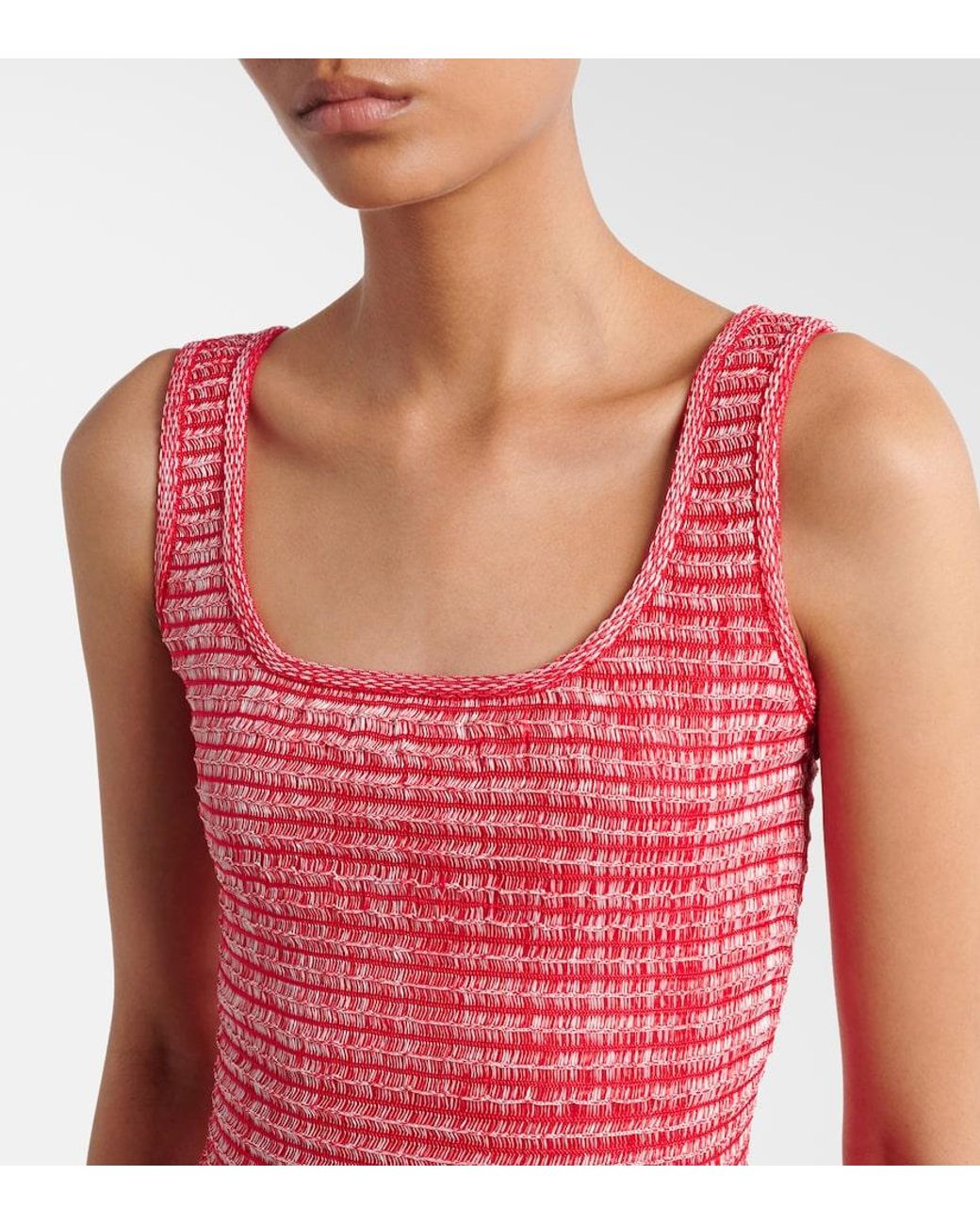 Alaïa Red Woven Minidress