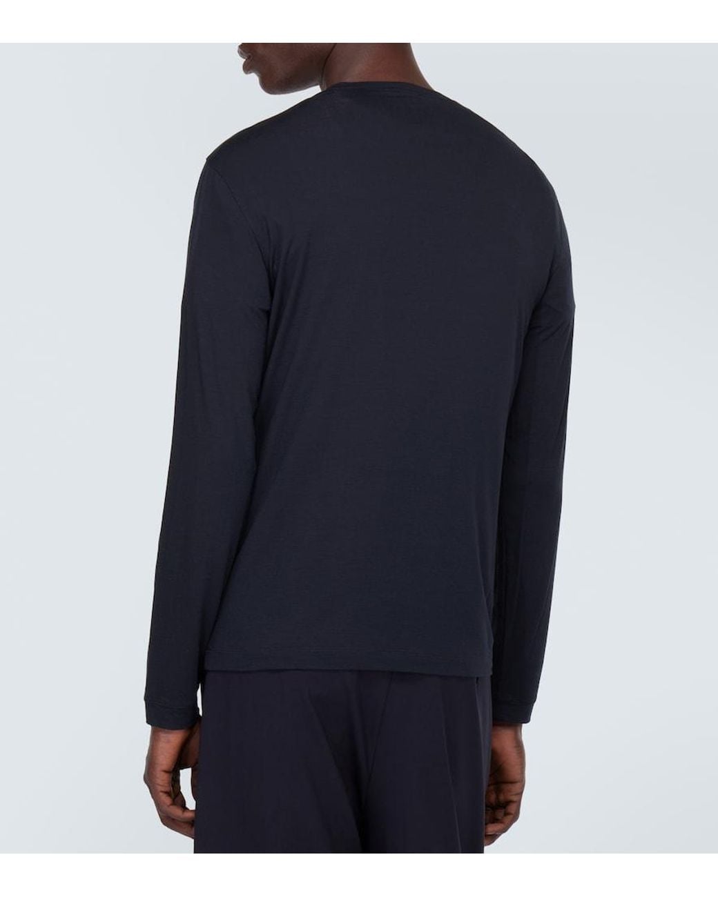 Giorgio Armani Blue Jersey T-Shirt for men