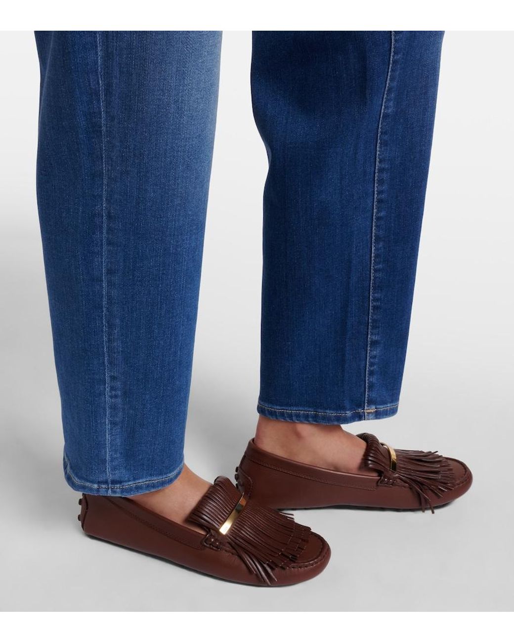 AG Jeans Blue Girlfriend Straight Jeans