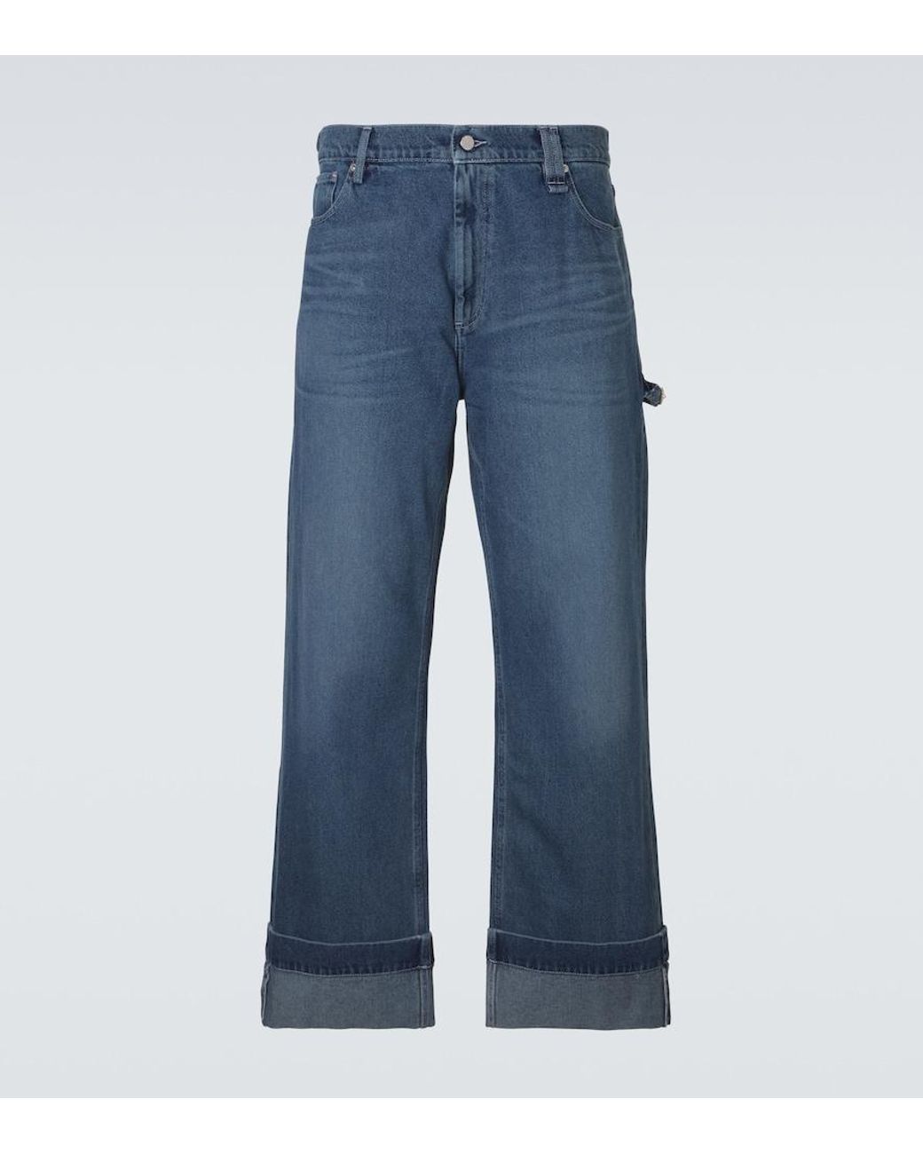 Simone Rocha Blue Crystal-Embellished Straight Jeans for men