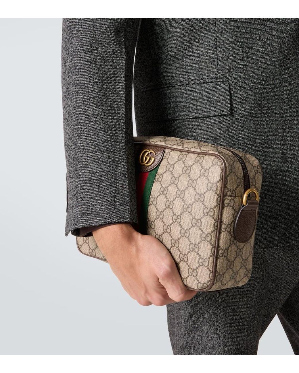 Sac Ophidia Gg Canvas Gucci pour homme en coloris Green