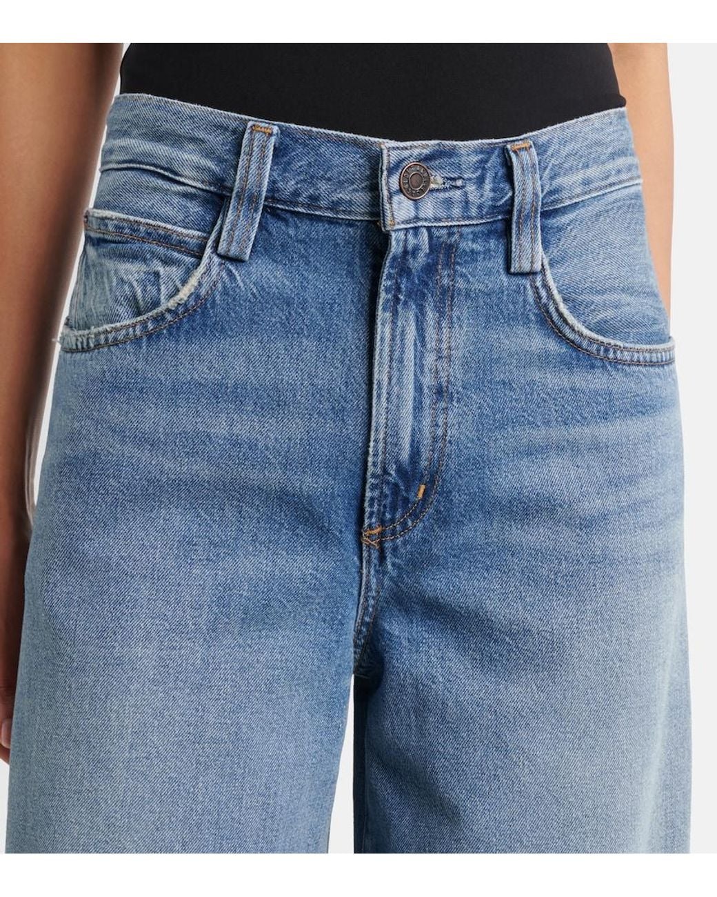 Agolde Blue Lantern Barrel-Leg Jeans