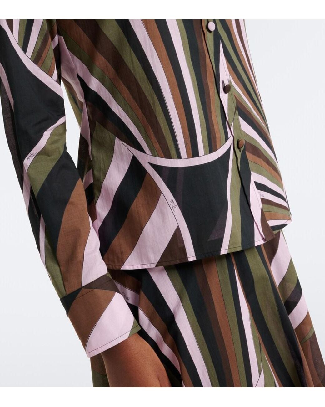 Emilio Pucci Multicolor Iride Cotton Muslin Shirt