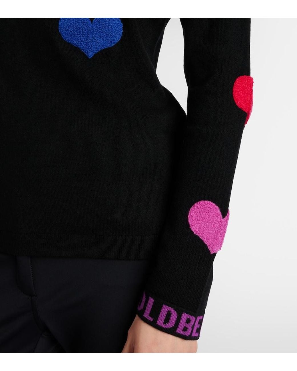 Goldbergh Black Bacio Embellished Turtleneck Sweater