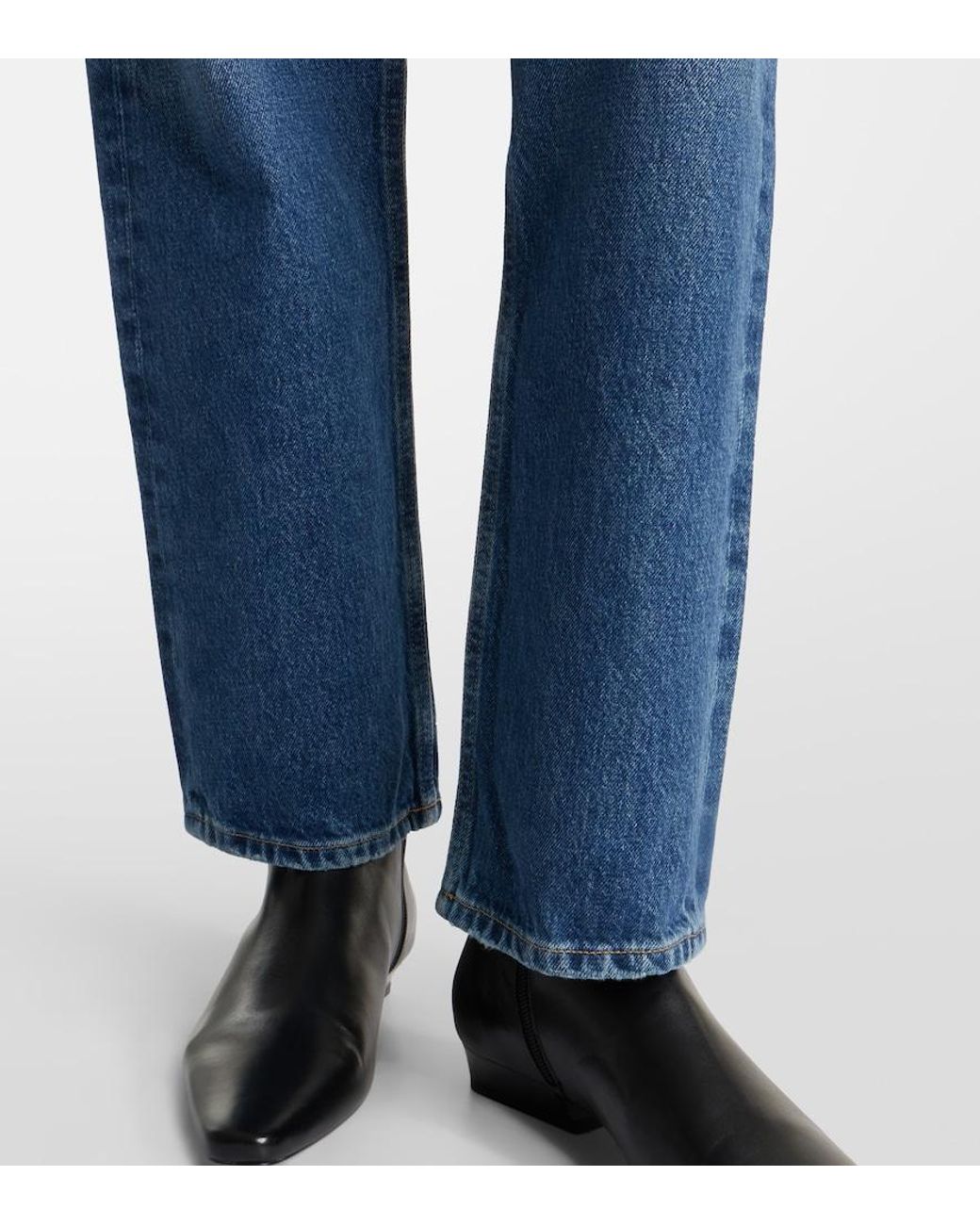Agolde Blue '90S Mid-Rise Straight Jeans