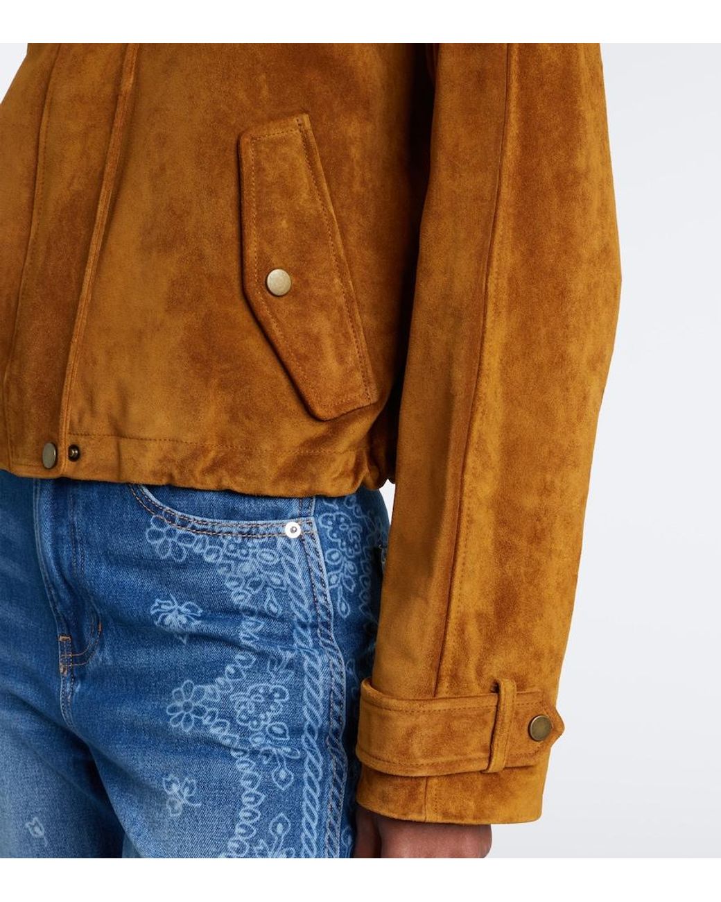 Veronica Beard Brown Bateman Suede Jacket