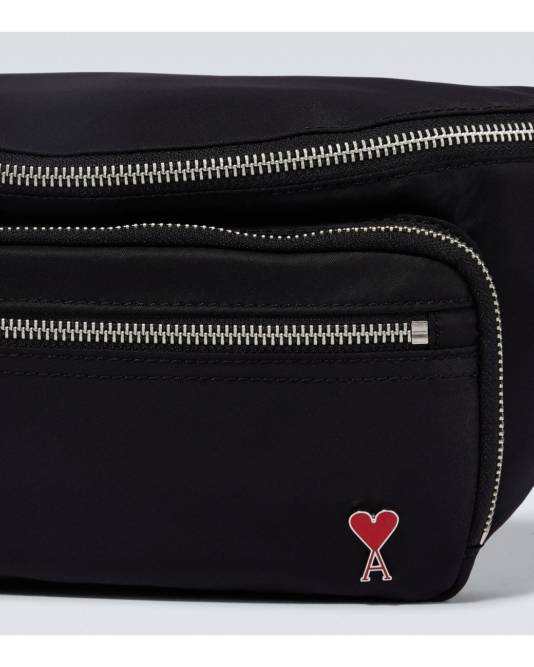 Ami Paris Ami De Coeur Belt Bag in Black for Men | Lyst