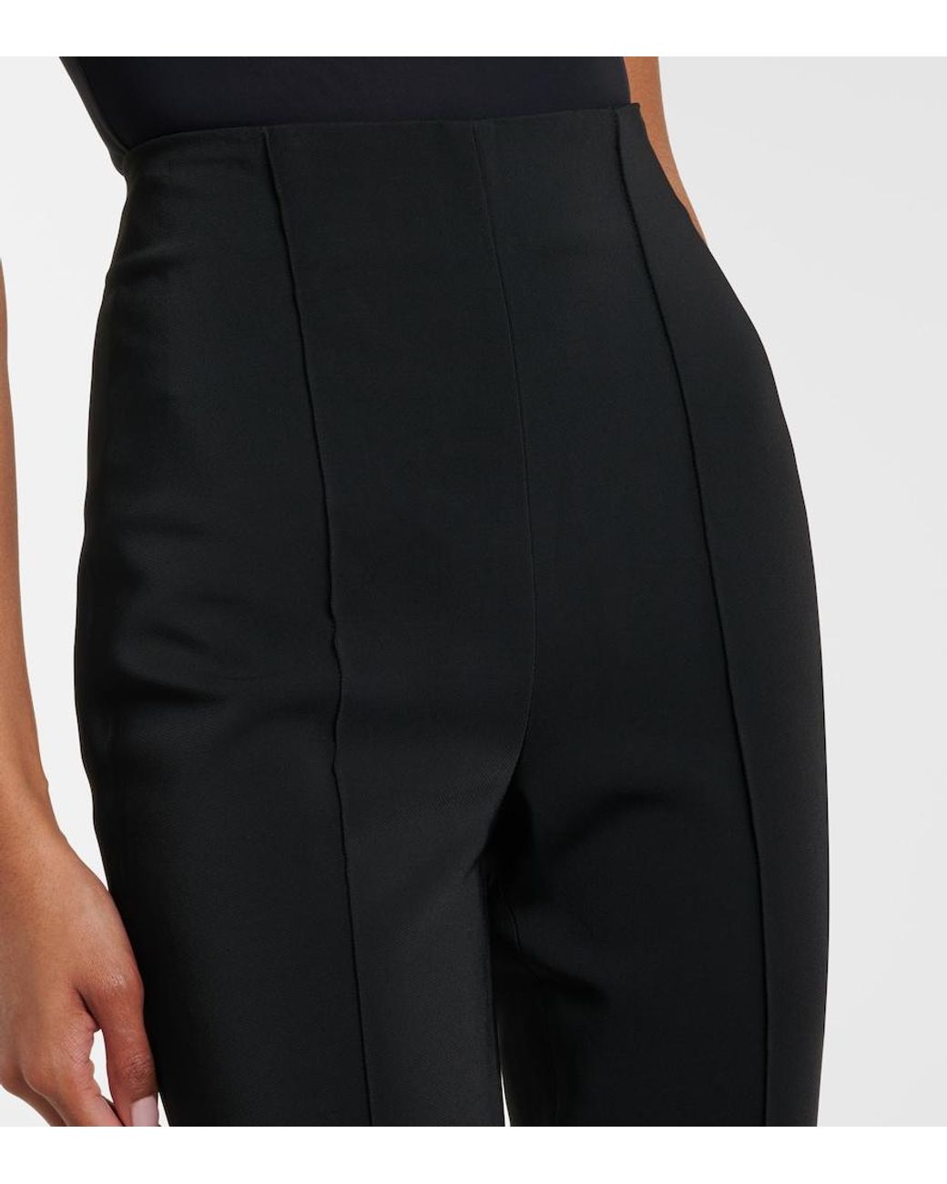 Rohe Black High-Rise Capri Pants