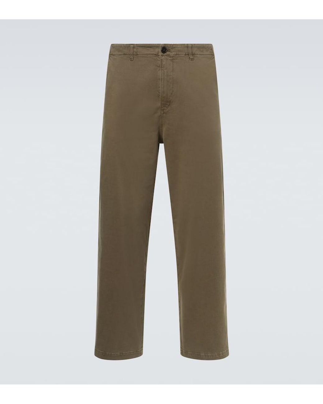 FRAME Green Cotton Twill Chinos for men
