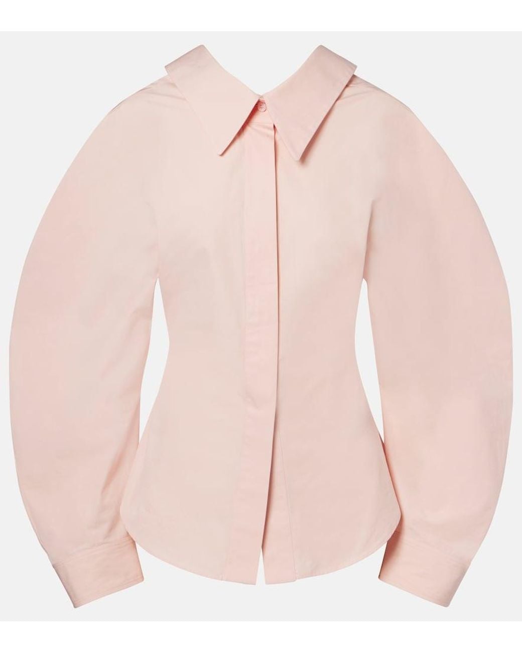 Givenchy Pink Balloon-Sleeve Cotton Shirt